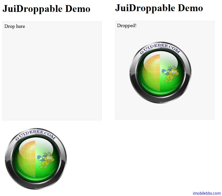 Yii Framework 开发教程(43) Zii组件-Droppable示例